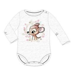 Bambi Bambi Rompertje Grijs Lange Mouw - Disney Baby