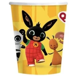 Bing Konijn Bing Konijn Kartonnen Bekertjes Geel - 8 Stuks