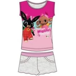 Bing Konijn Bing Konijn Shortama / Zomerset - Roze/Grijs