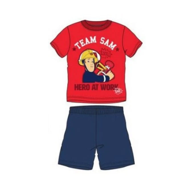 Brandweerman Sam Brandweerman Sam Shortama - Blauwe Short 3 Brandweerman Sam Brandweerman Sam Shortama - Blauwe Short