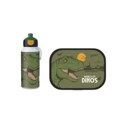 Dinosaurus Dino Lunchset: Broodtrommel Met Pop-up Beker - Mepal