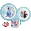Frozen Disney Frozen Kinderservies Blauw Met Mok - Magnetron -Frozen Winkel frozen disney frozen kinderservies blauw met mok m