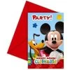 Mickey Mouse 6 Mickey Mouse Uitnodigingen Kinderfeestje - Disney 1 Mickey Mouse 6 Mickey Mouse Uitnodigingen Kinderfeestje - Disney -Frozen Winkel mickey mouse 6 mickey mouse uitnodigingen kinderfe