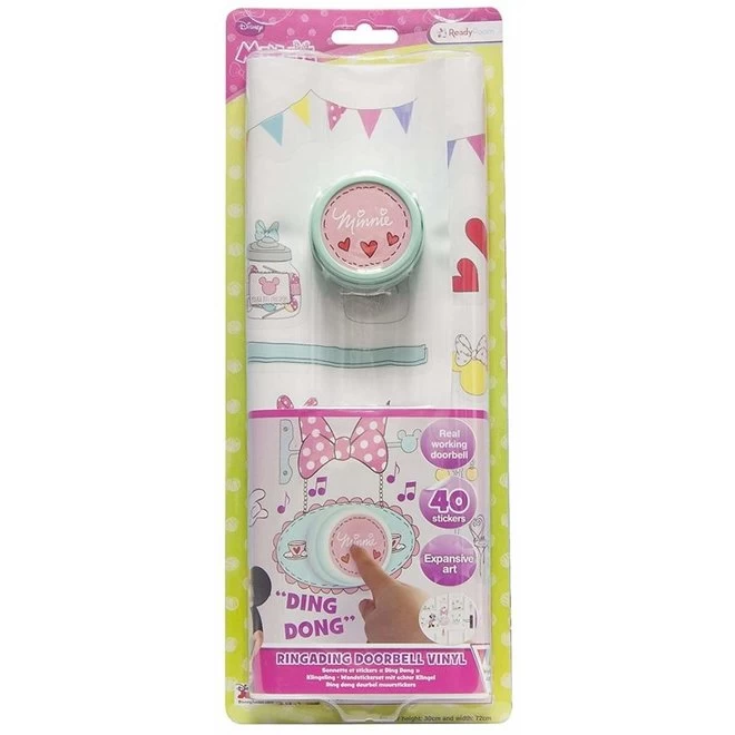 Minnie Mouse Minnie Mouse Deurbel Met 40 Muurstickers - WorldsApart 5 Minnie Mouse Minnie Mouse Deurbel Met 40 Muurstickers - WorldsApart - Afbeelding 3