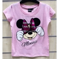 Minnie Mouse Minnie Mouse Paillettten T-Shirt - Roze