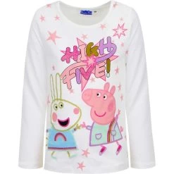 Peppa Pig Peppa Pig Longsleeve Shirt Wit - High Five