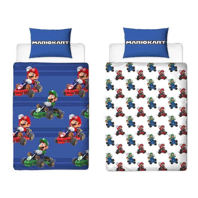 Super Mario Super Mario Dekbedovertrek 140 X 200 Cm - Dubbelzijdig 3 Super Mario Super Mario Dekbedovertrek 140 X 200 Cm - Dubbelzijdig